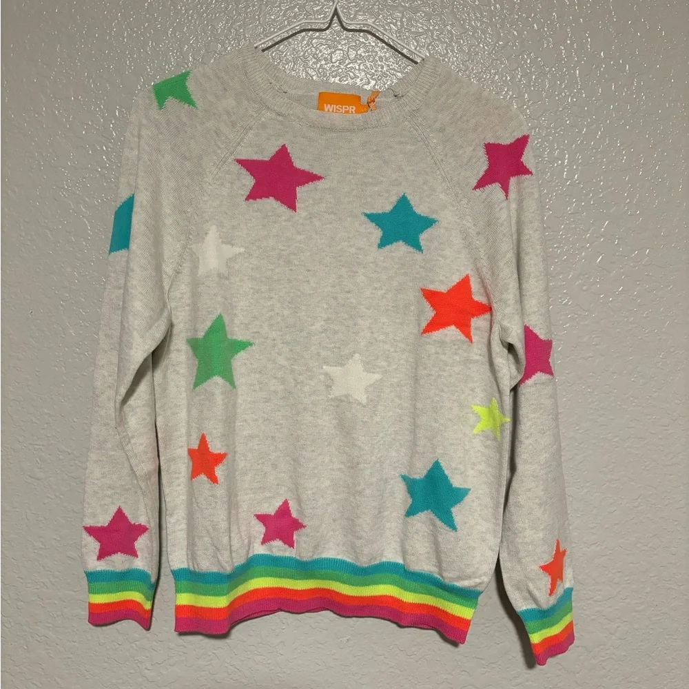 Wispr by Brodie cashmere neon star jumper - Picture 5 of 5